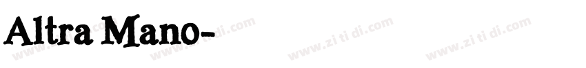 Altra Mano字体转换